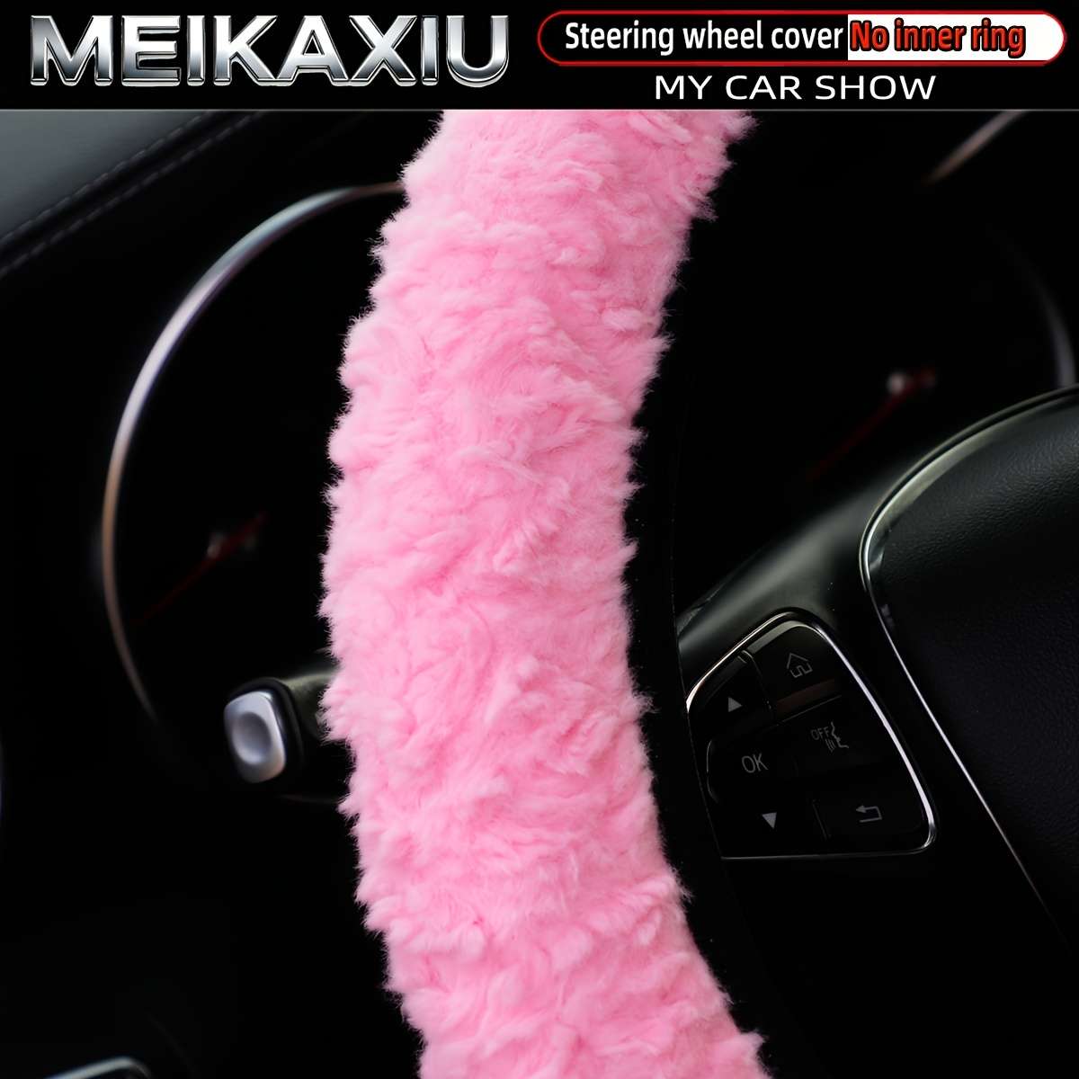 Car Steering Wheel Cover Black