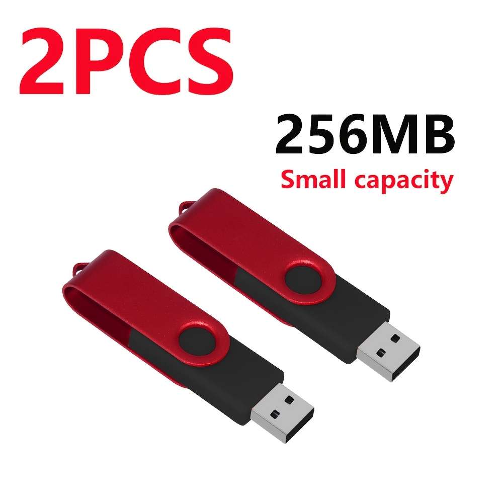 Usb Flash Drive Color Red Items 256Mb 2Pcs