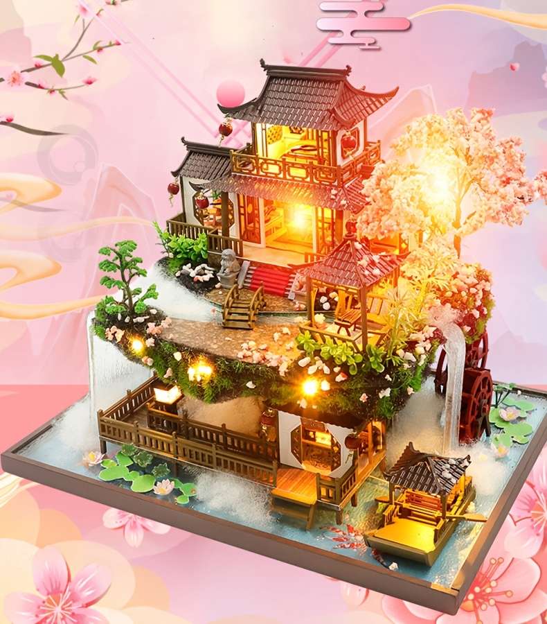 3D Building Model Puzzle Set Items Wonderland Add  Tools
