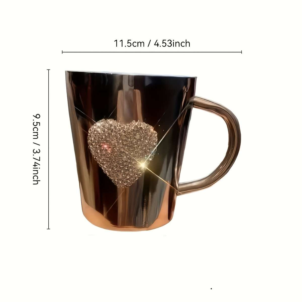 Water Cup Color White Rhinestone