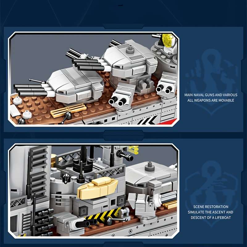3D Jigsaw Puzzle Model Ship Style 1420Pcs Warship Model