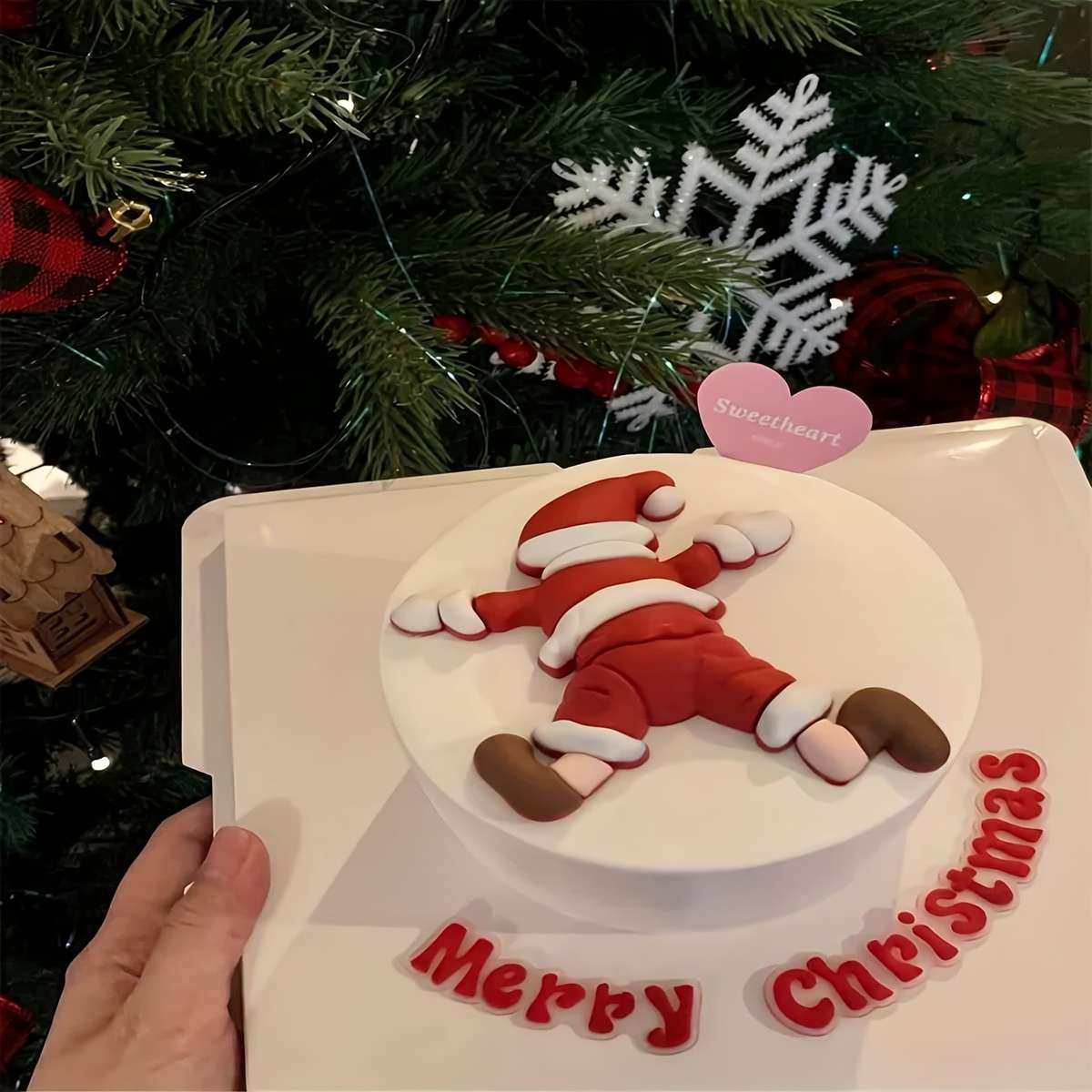 Christmas Decorations Style Christmas Falling Old For Man Quantity 2Pcs