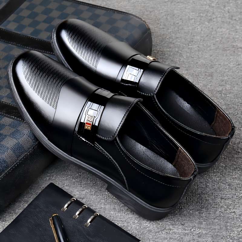 Mens Leather Shoes Color 7711 Black Sizeuk 7
