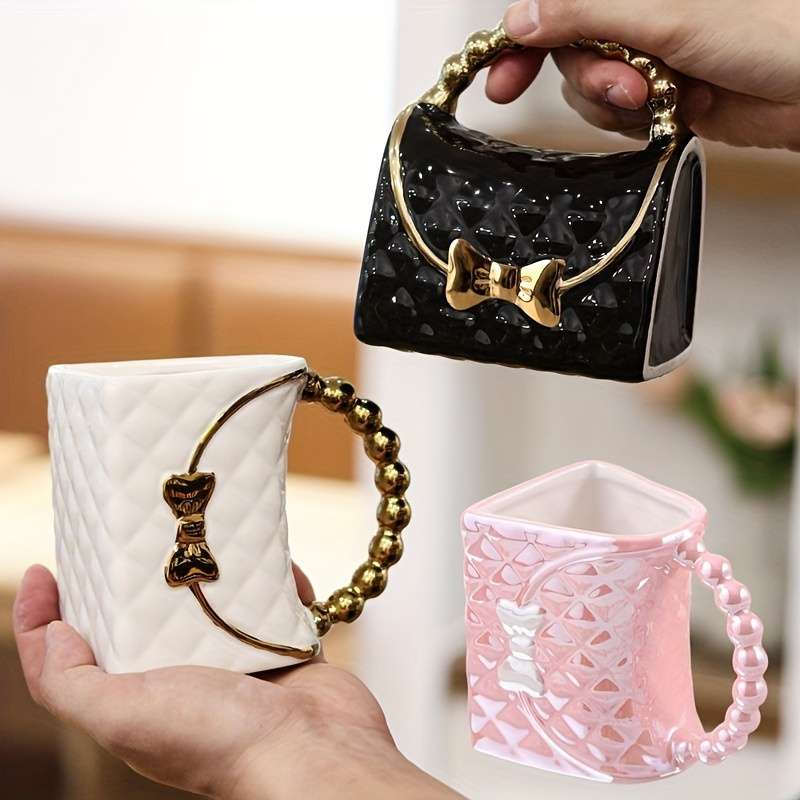 Water Cup Model Ceramic Bag Cup Black
