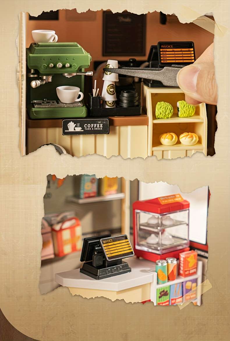 Building Toy Architectural Model Toy Set Style Convenience Store