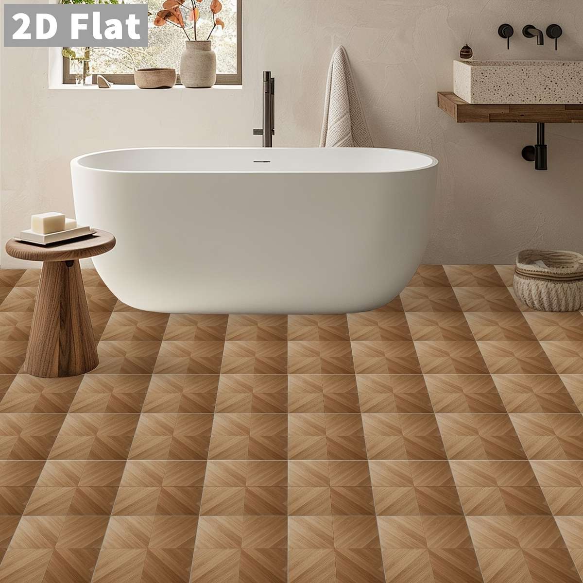 Self Adhesive Floor Stickers 20Cmx20Cmx10Pcs
