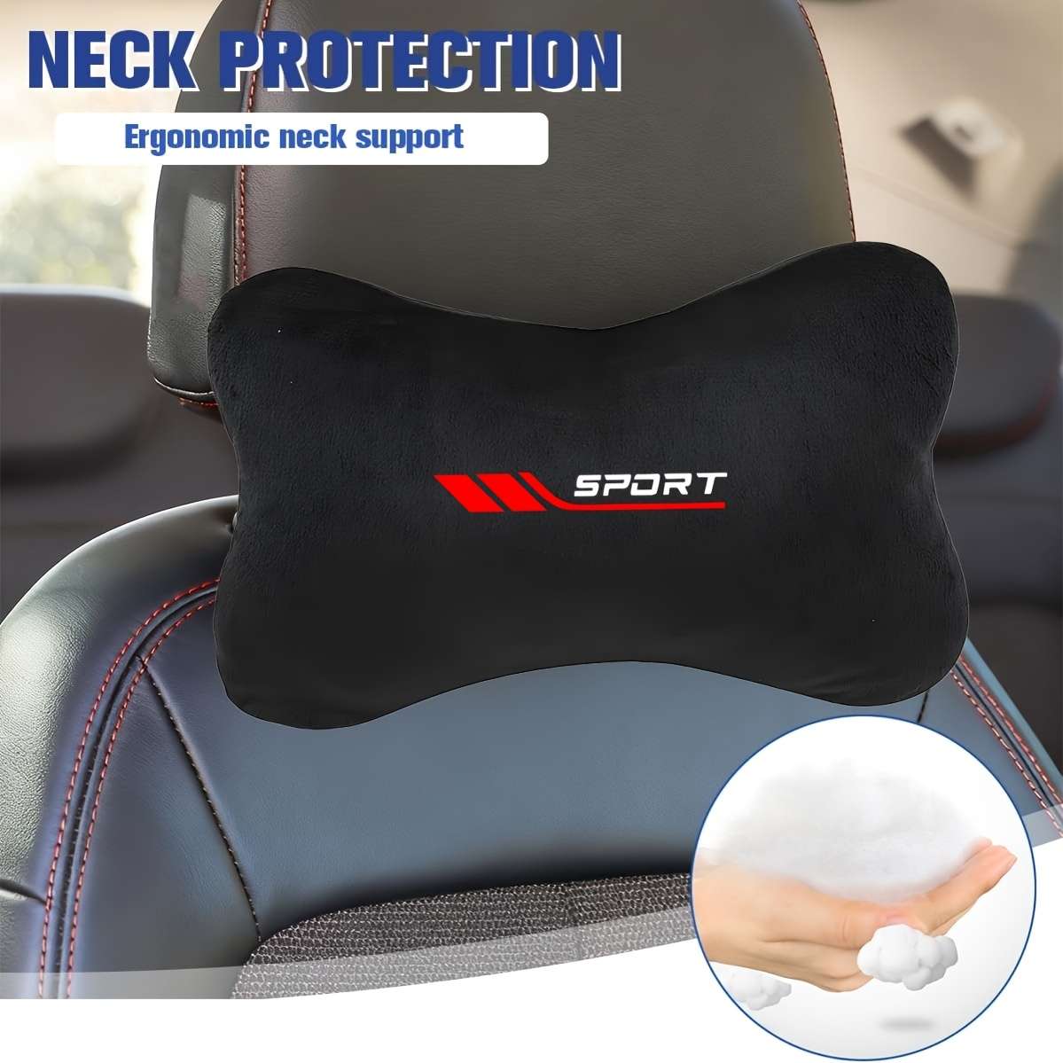 Car Seat Cushion 2 Pack  Black