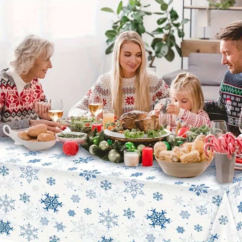 Christmas Tablecloth Color White Quantity 2Pcs