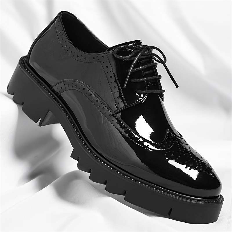 Mens Leather Shoes Color Black Sizeuk 8