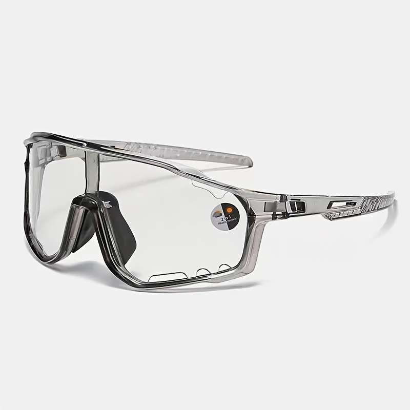 Cycling Glasses Color Bright Black Frame Gray Lens