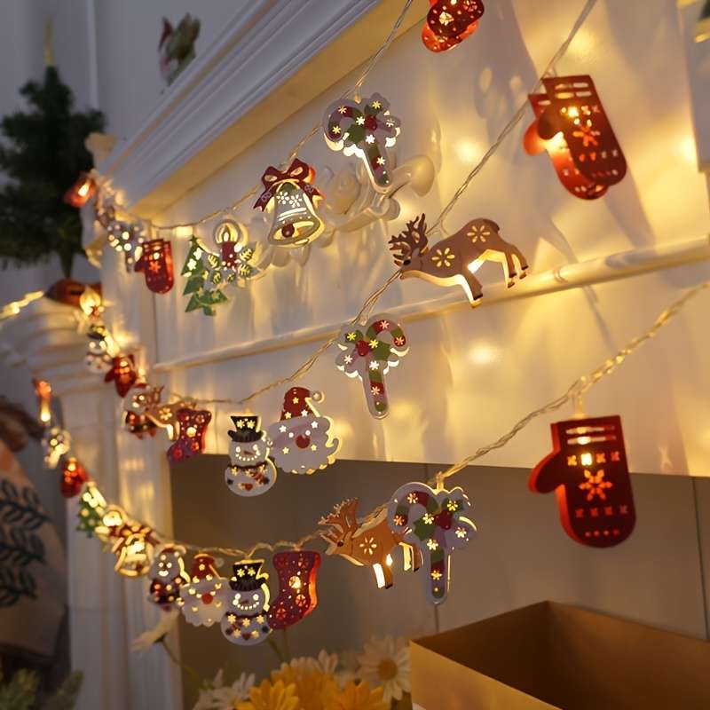 Christmas Lights 10 Christmas Mix And Match Size 3 Meters 20 Light Battery