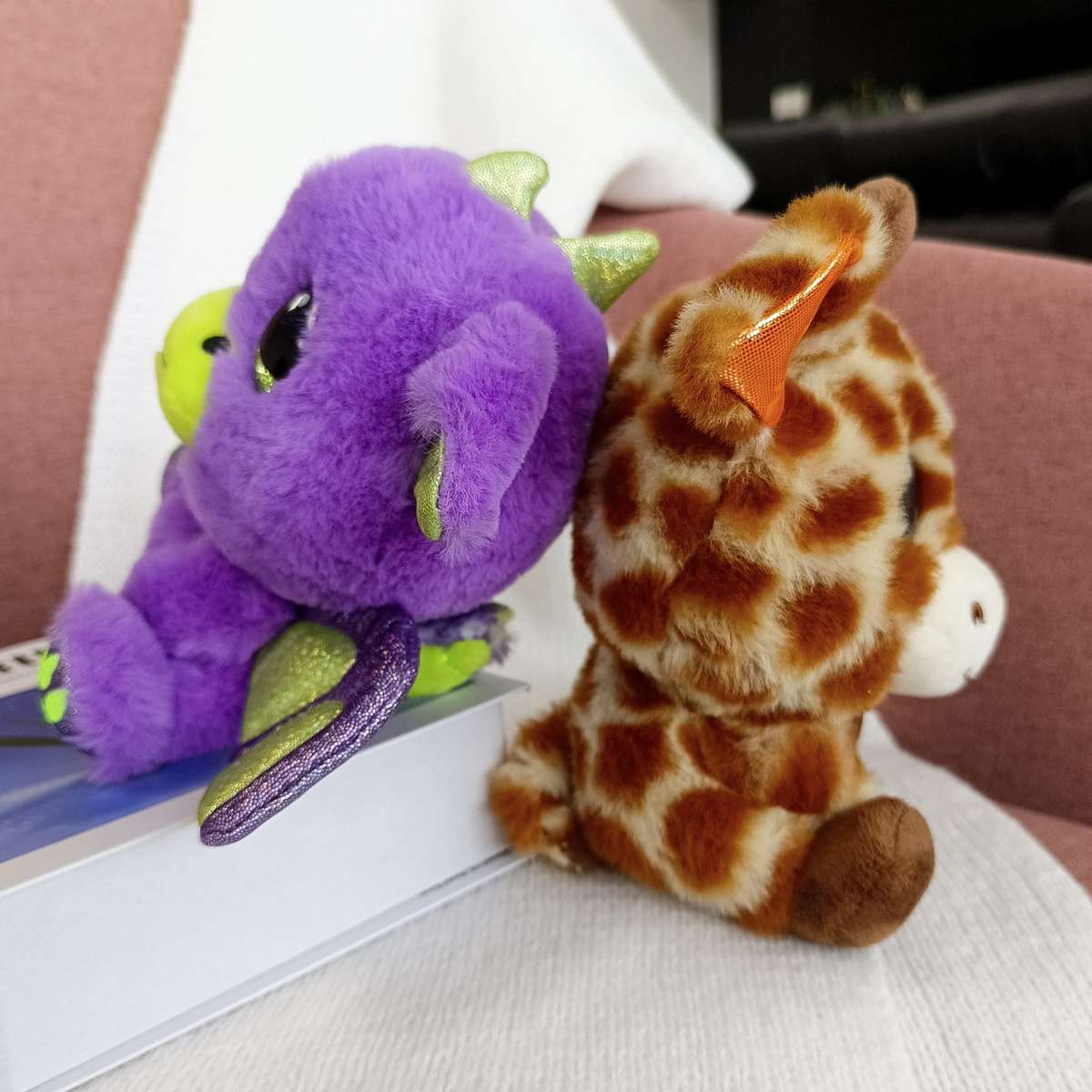 Plush Toyss color Purple Add Brown