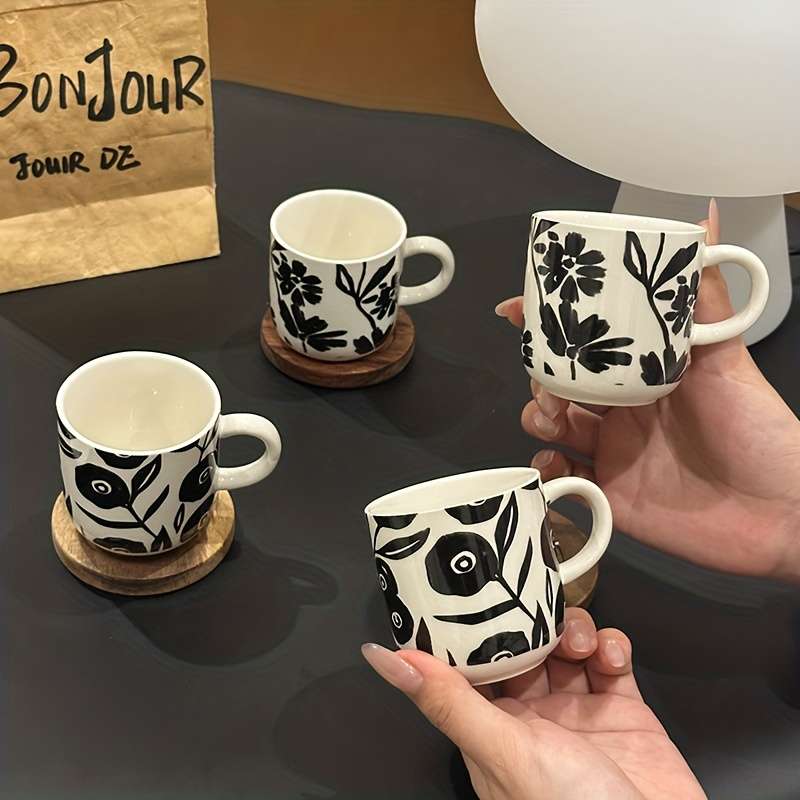 Water Cup Style Black Print