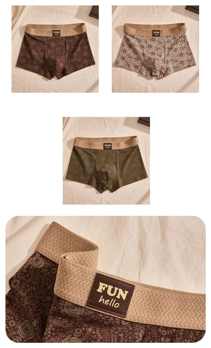 Mens Underwear Color 3Pcsmixed Sizes