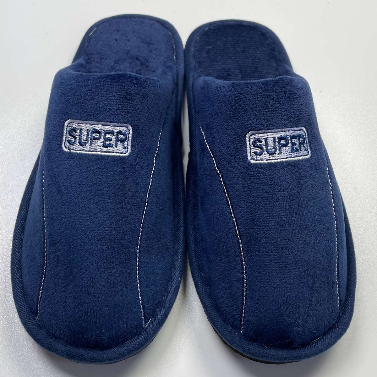 Cotton Slippers Color Navy Blue Sizeuk 6.5-7
