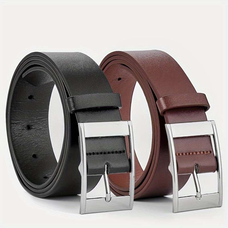 Belt Color 2Pcs Black  Brown Size 110Cm