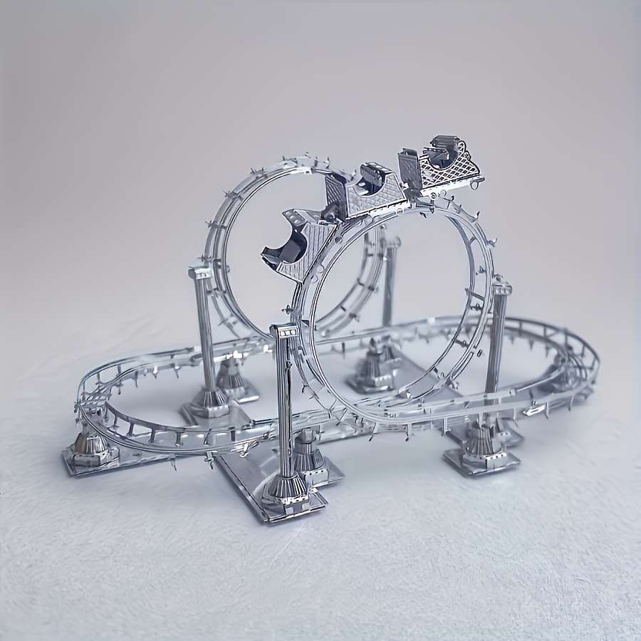 3D Building Model Puzzle Set Items Roller Coaster