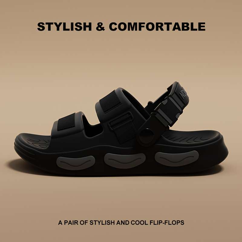 Men Slippers Summer Style Khaki Size Uk 8.5 To 9
