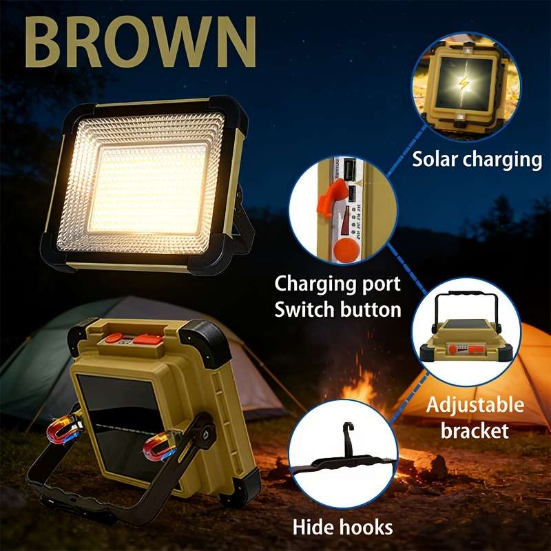 Solar Emergency Lights Color Brown