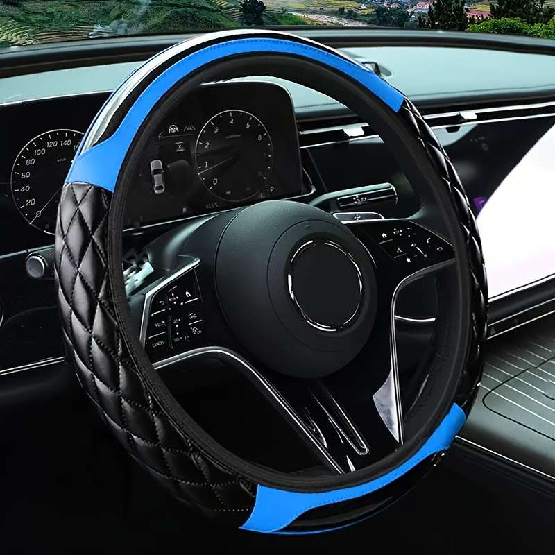 Car Steering Wheel Cover Blue