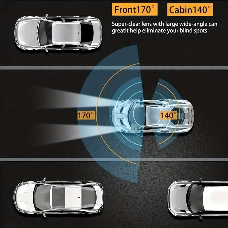 Dashcam Model 2 Front And Interior Cameras  No Card