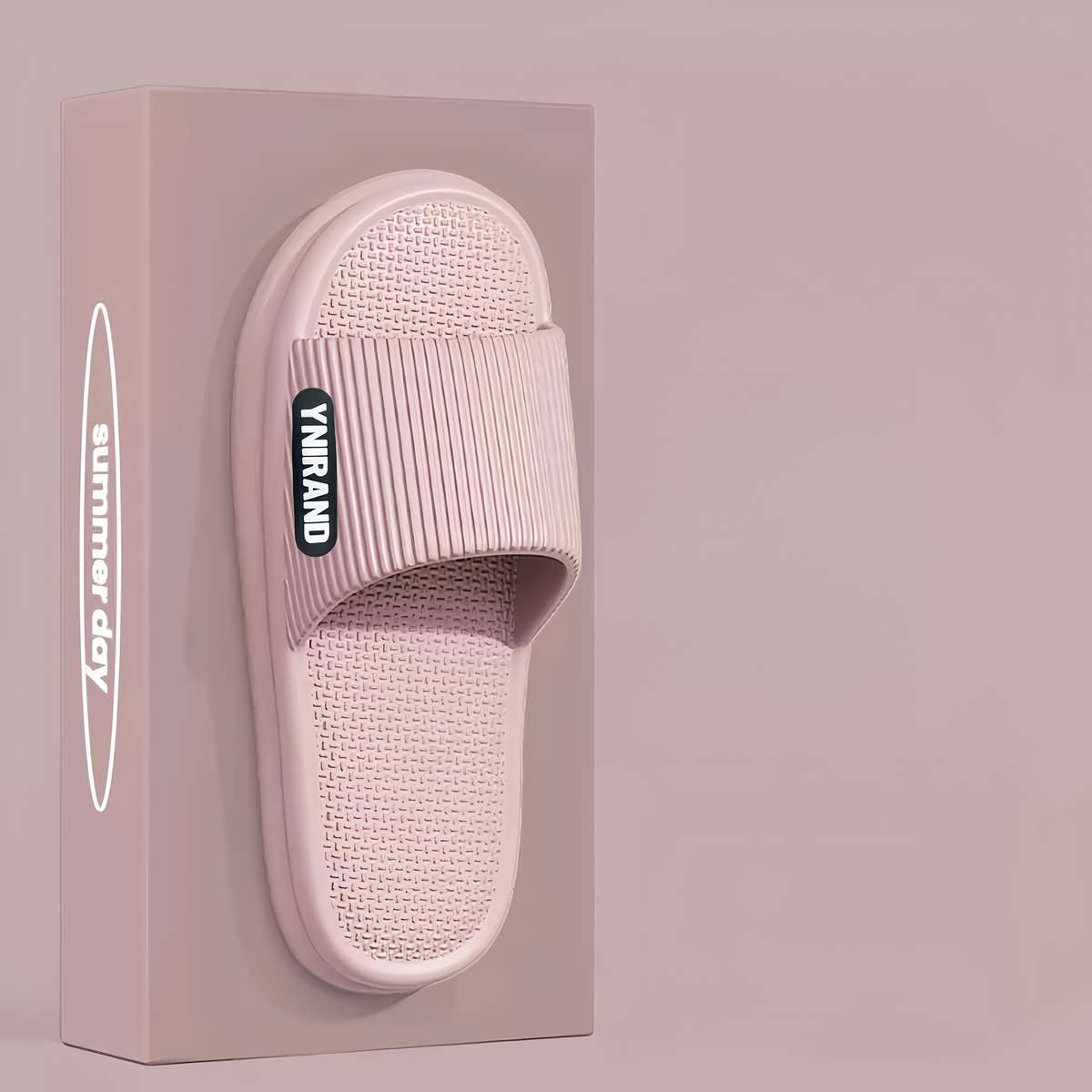 Men Slippers Summer Style Black Size Uk 7.5 To 8
