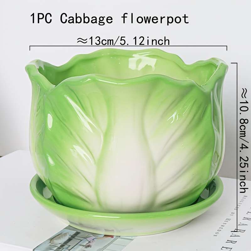 Flowerpot Model 1Pc Cabbage Flowerpot