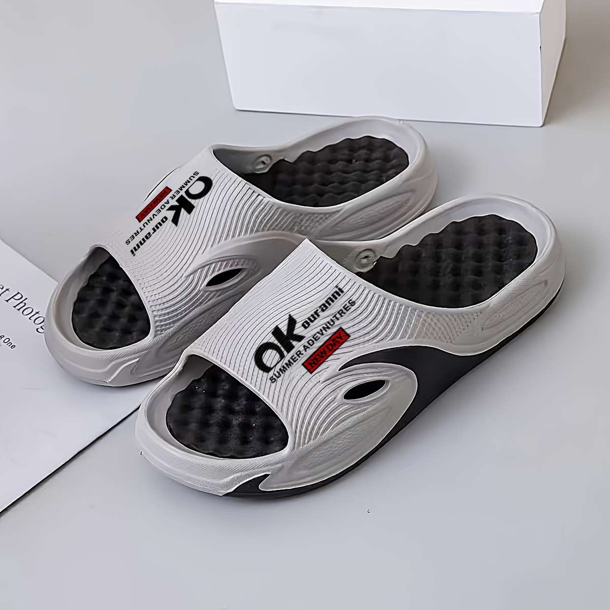 Sandals Color White Blue Size Uk 6.5 7