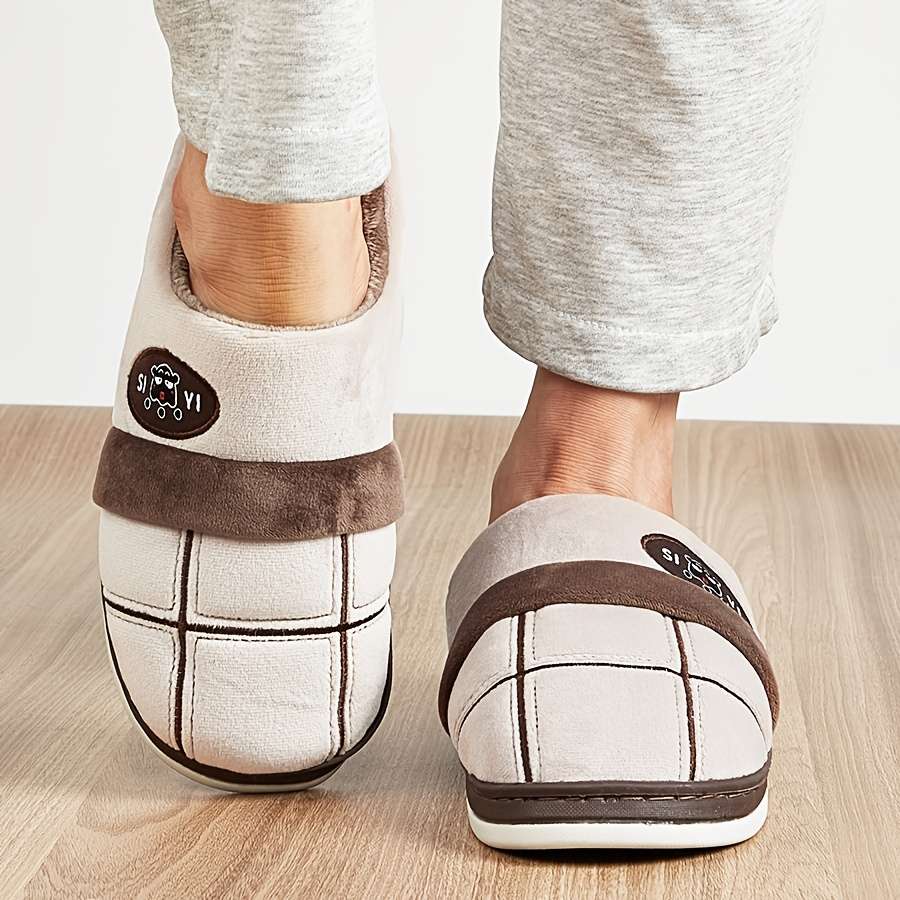 Cotton Slippers Color Granny Gray Sizeuk 5.5-6