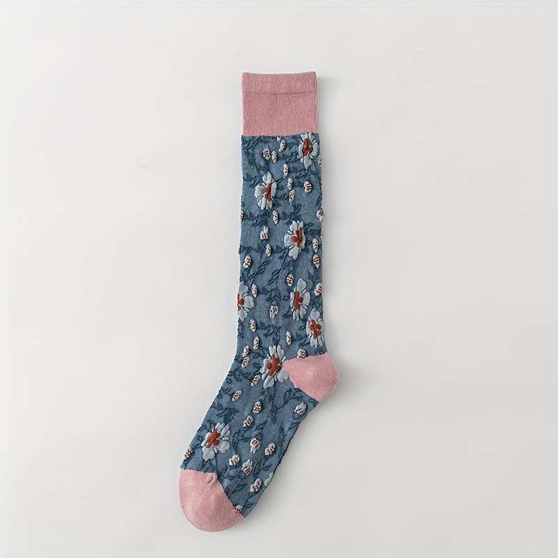 Women S Socks Color Small Black Florets1 Pair Size Onesize