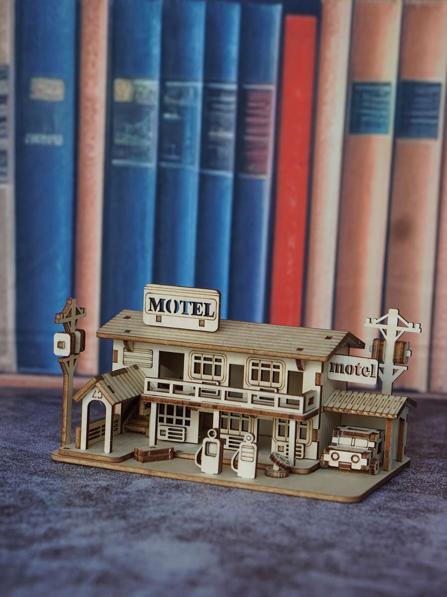 Building Toy Architectural Model Toy Set Items Motel Model