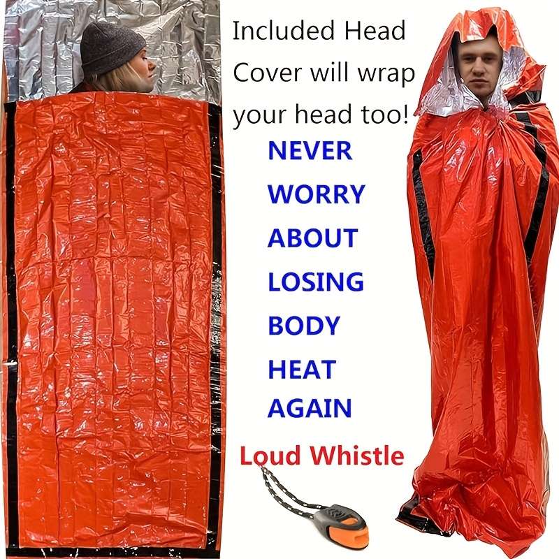 Premium 1 Tent 1 Sleeping Bag Combo Set Orange Sleeping Bag Outdoor Hiking Tent