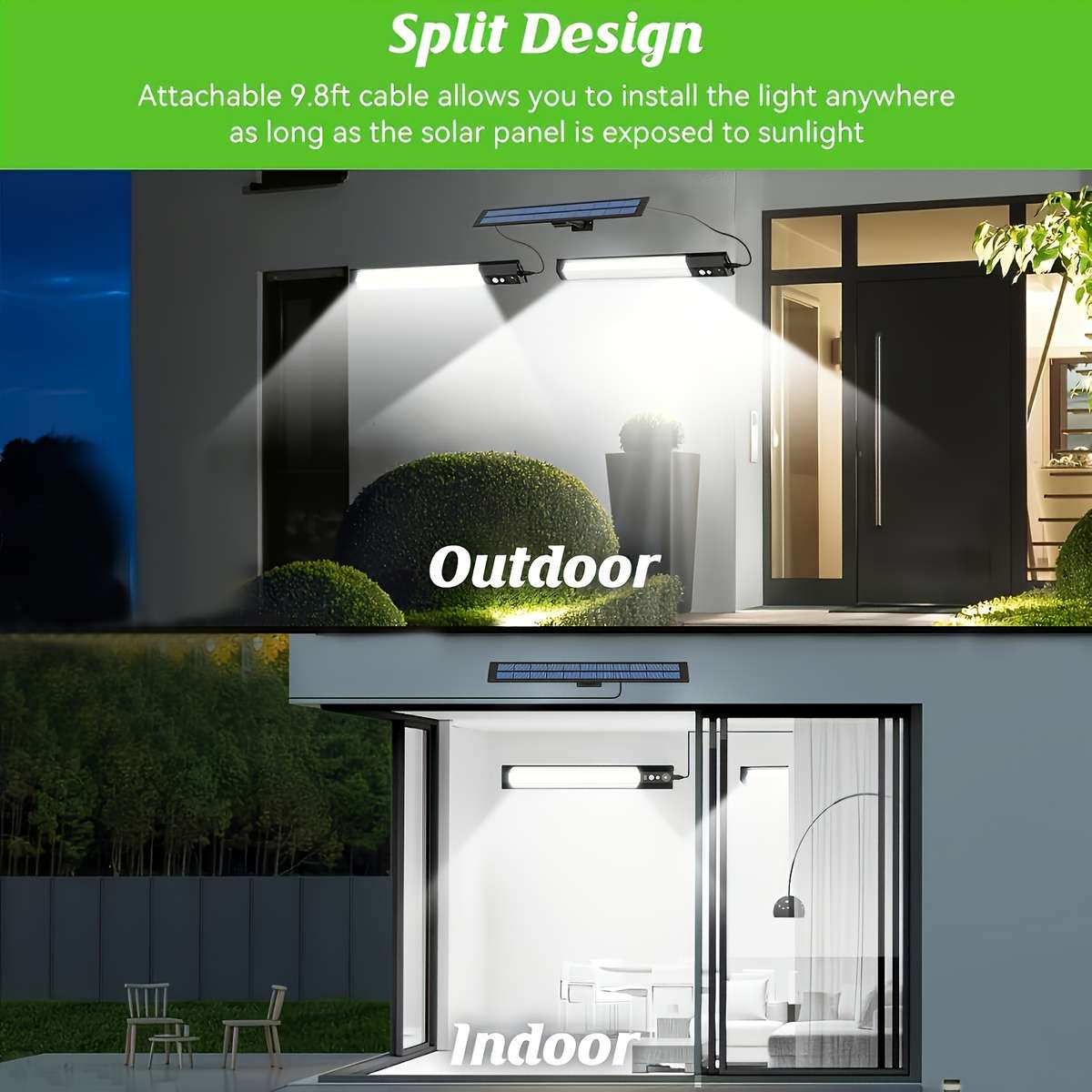 158LEDS 2XPE Outdoor Solar Light