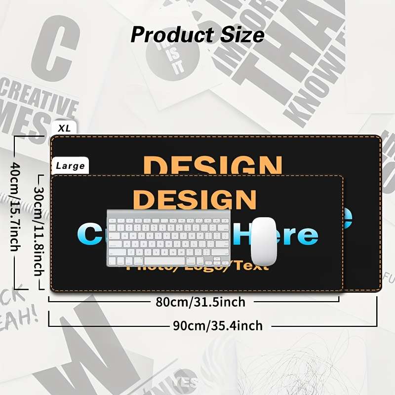 Mouse Pad Size 15.7X35.4In Is 40X90Cm