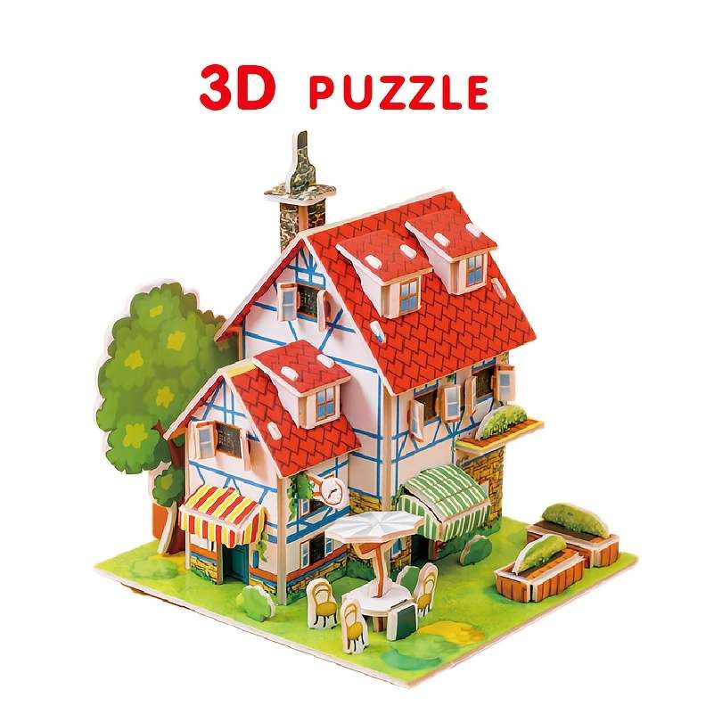 3D House Puzzle Model Model Jfa013