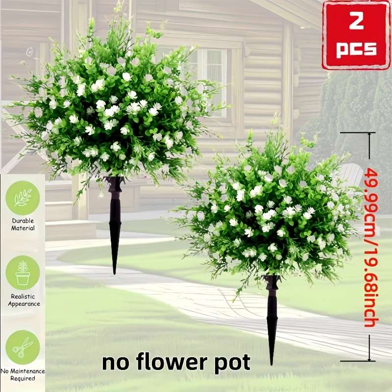 Simulated Flower Style Simulation Ground Flower Bouquet2Pcs