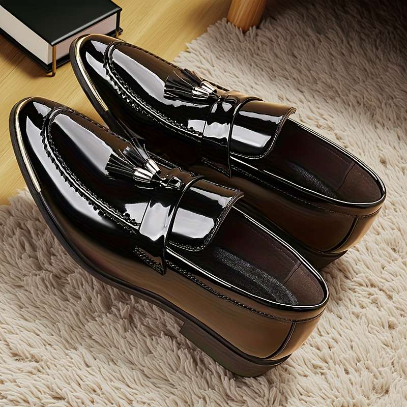 Mens Leather Shoes Color Black Sizeuk 9