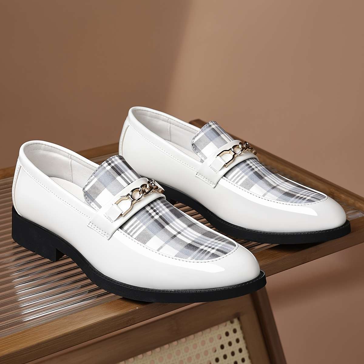 Mens Leather Shoes Color Black Sizeuk 6