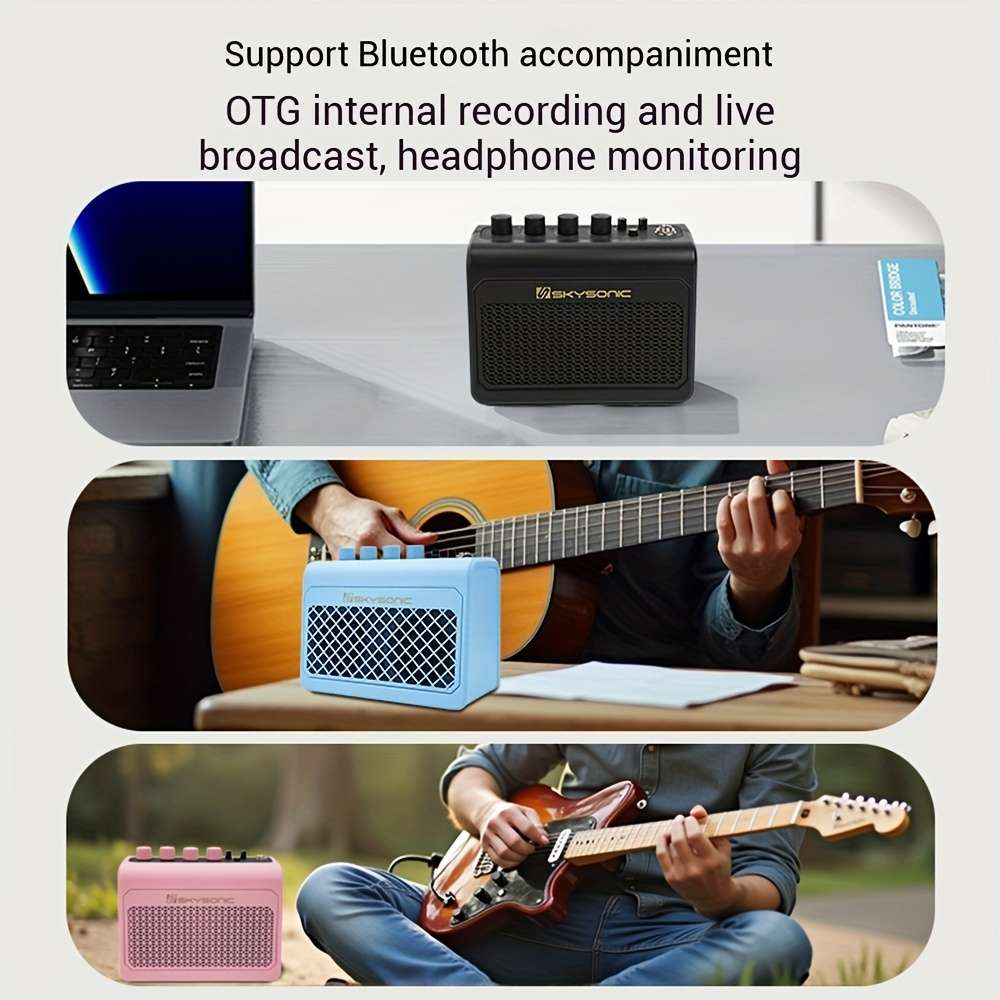 Speaker Items Electric Guitar Solo Model Eg10Pro Blue