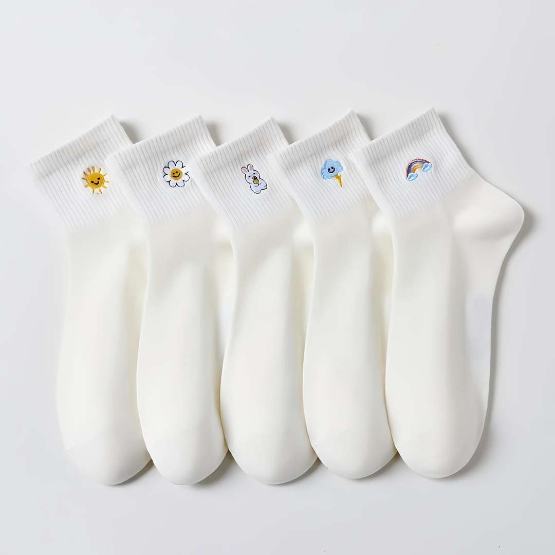Women S Socks Color 5 Pairs Size Asian Onesize