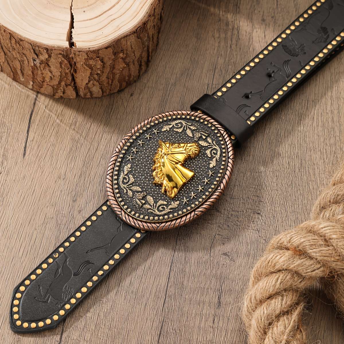 Belt Color Camel Bronze Colored Buckle Size 120Cm 47.2Inch