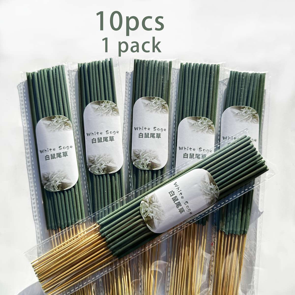 Scenteincense Sti Quantity 10 Pieces Pack White Sage Incense Sticks