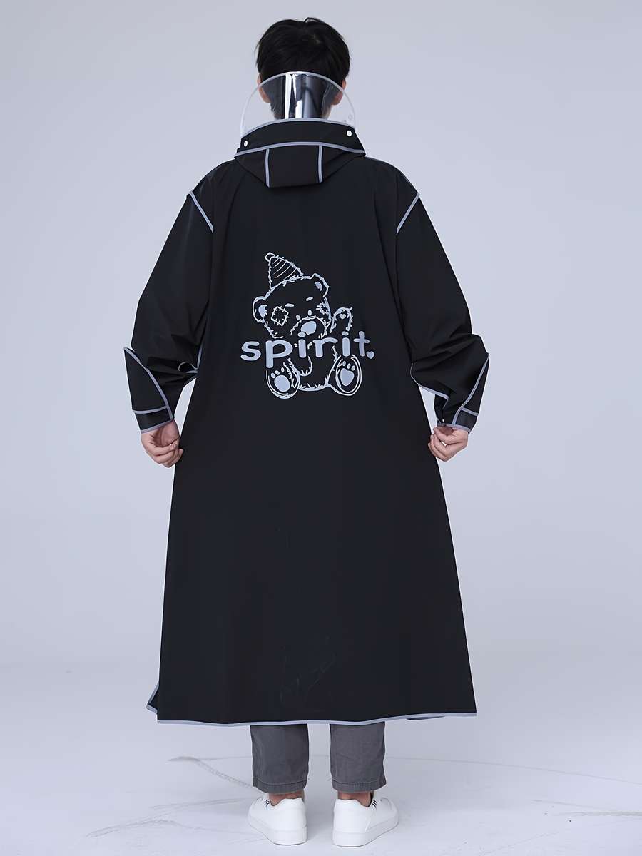 Raincoat Black Size Asian L