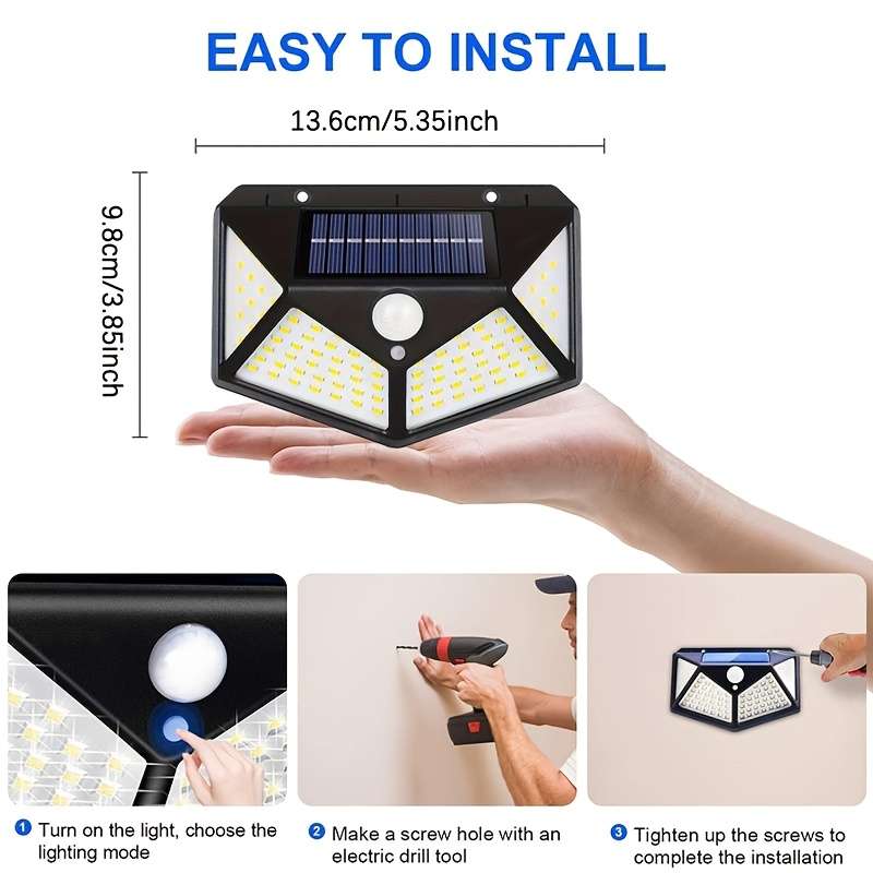 2pcs Outdoor Solar Light