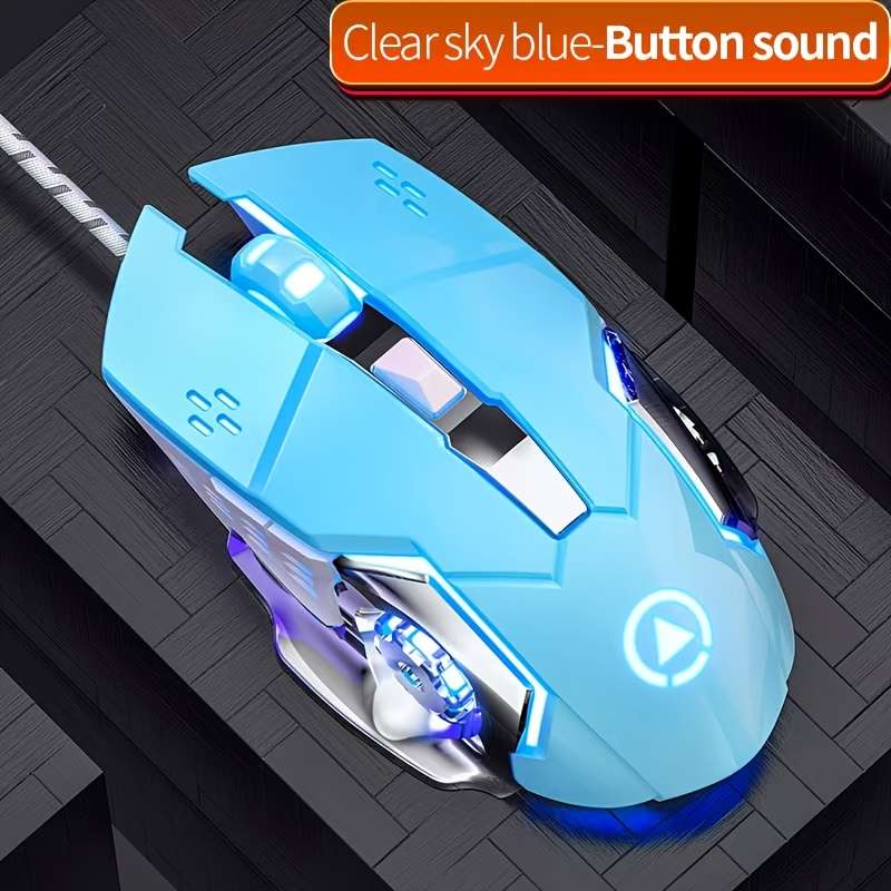 Mouse Color White Buttons With Sound