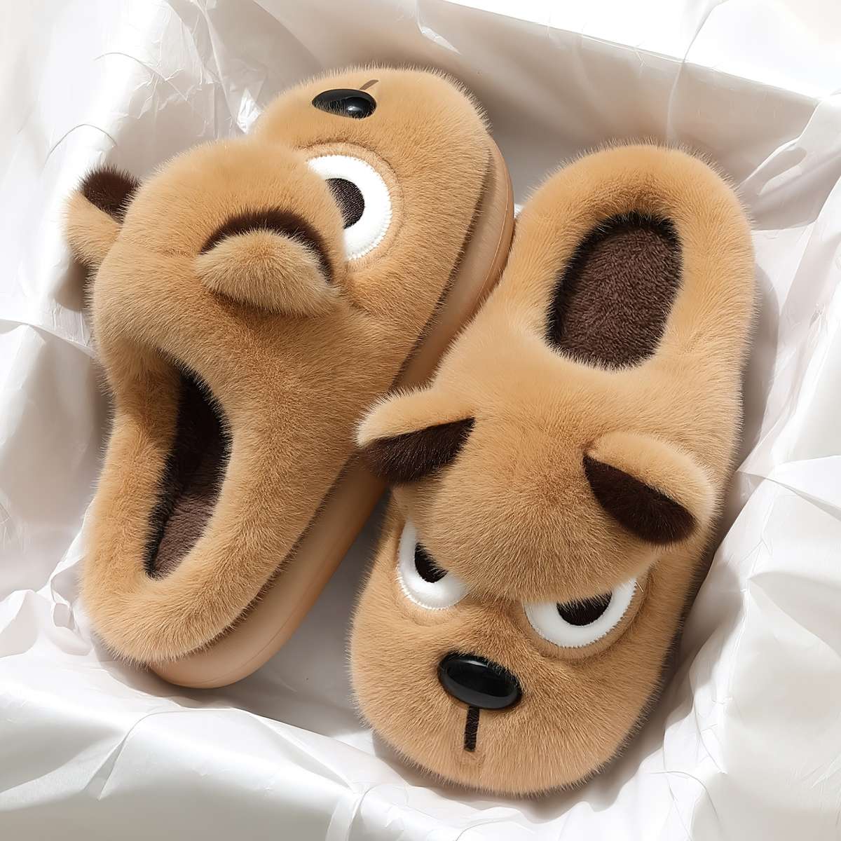 Cotton Slippers Color Grey Sizeuk 6.5-7