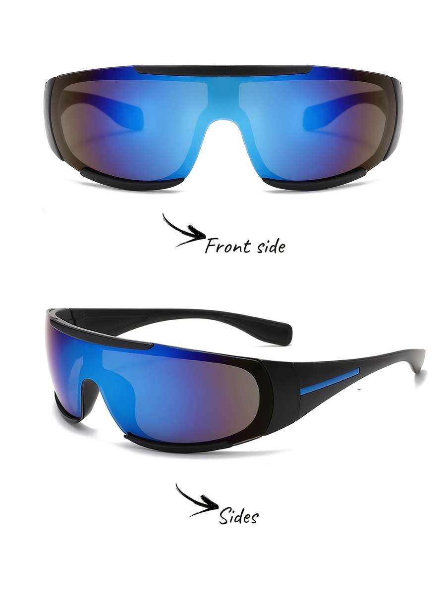 Cycling Glasses Color C5 Black Red Mirror