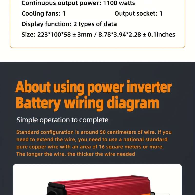 Inverter Color Red2600W