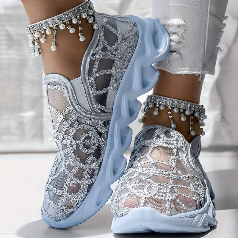 Women S Sneakers Color Golden Sizeuk 6