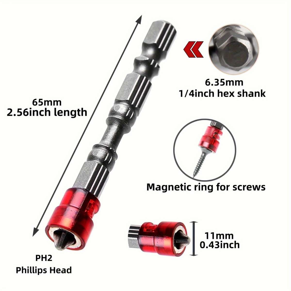 Screwdriver Bit Tool Set Model 5Pcs Ph2